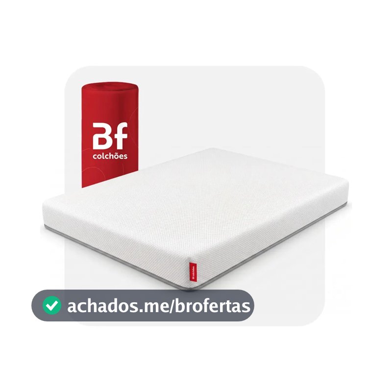 Colchão Casal D33 Ortopédico de Espuma Dupla face a Vácuo 138x188cm BF Colchões