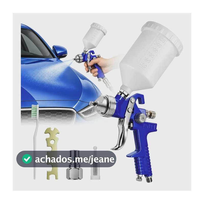 Pistola Pintura Automotiva Profissional Alta Pressao 1,4mm