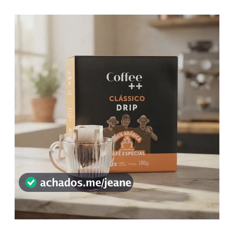 Drip Coffee Clássico Coffee++ 10 Unidades Sachês Café Especial Torrado e Moído
