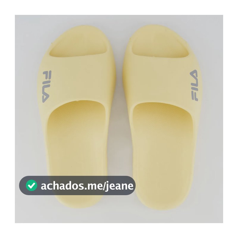 Chinelo Fila Drifter Foam Creme E Cinza Bege - 43.44 Br