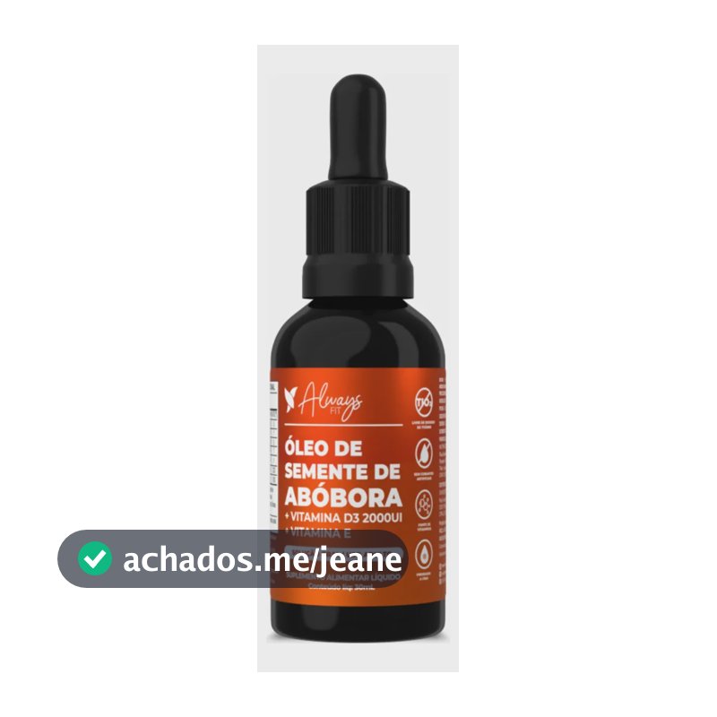 Óleo De Semente De Abóbora Gotas Com Vitamina D3 E Vit. E Sem Sabor