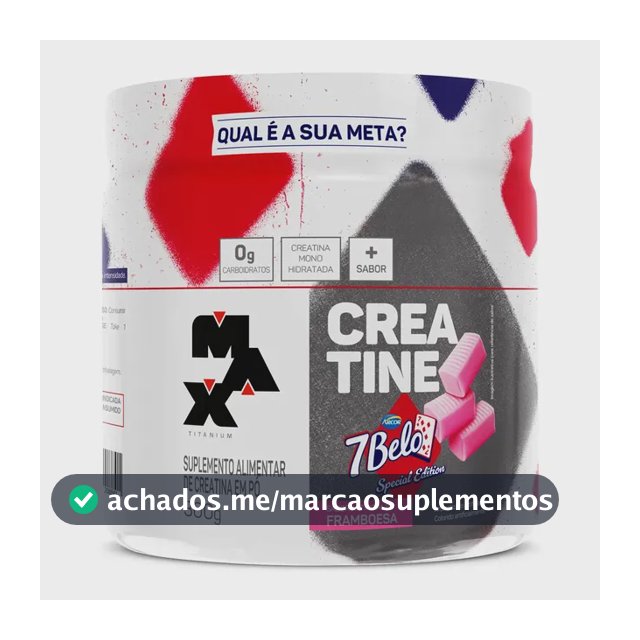Creatina Max Titanium 7 Belo em pó x 300g