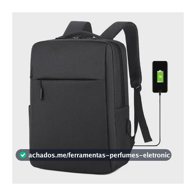 Mochila Para Moda Notebook 18l 15.6 Polegadas Fone De Ouvido