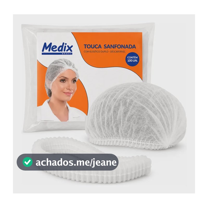 Medix Touca descartável sanfonada TNT