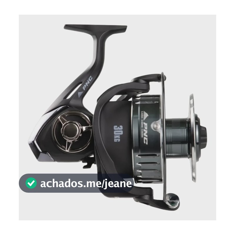 Molinete Tuna Bg 10000 Carretel Alumínio Drag30kg Pinnacle Cinza Direito/esquerdo