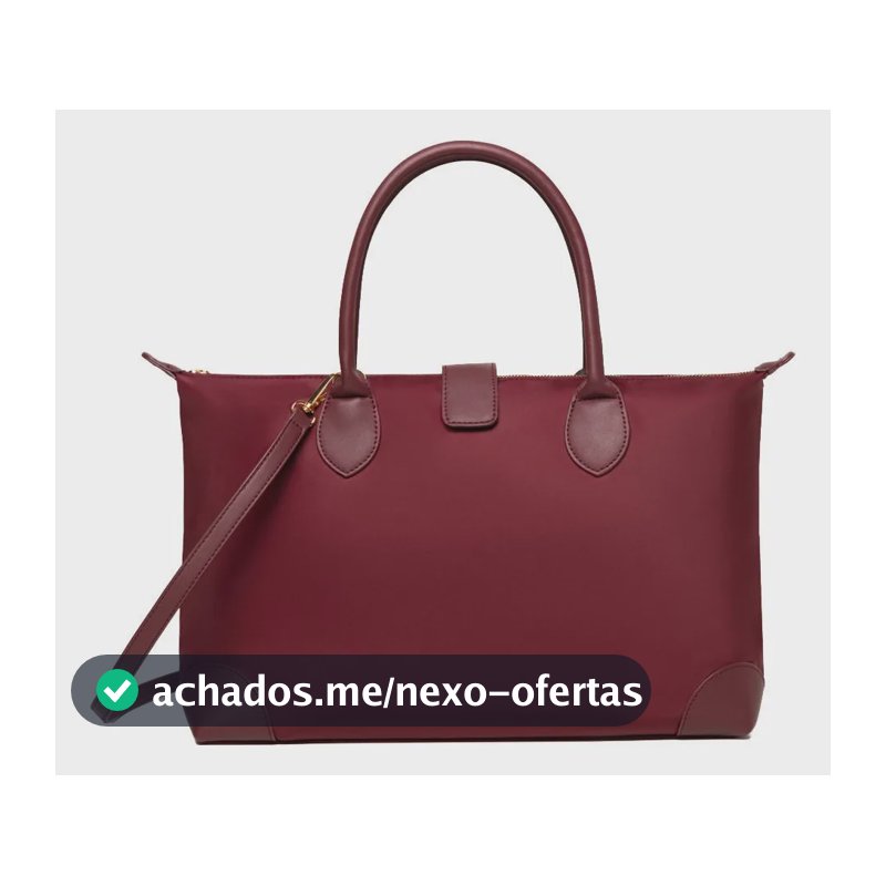 Bolsa Tote City Gocase Feminina Grande Transversal Vinho