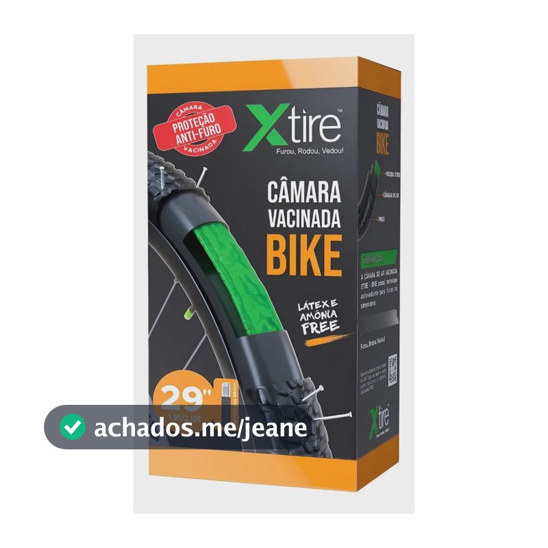 Câmara De Ar P/ Bicicleta C/ Selante De Pneu Antifuro Xtire Schrader Preto Aro 29/americana