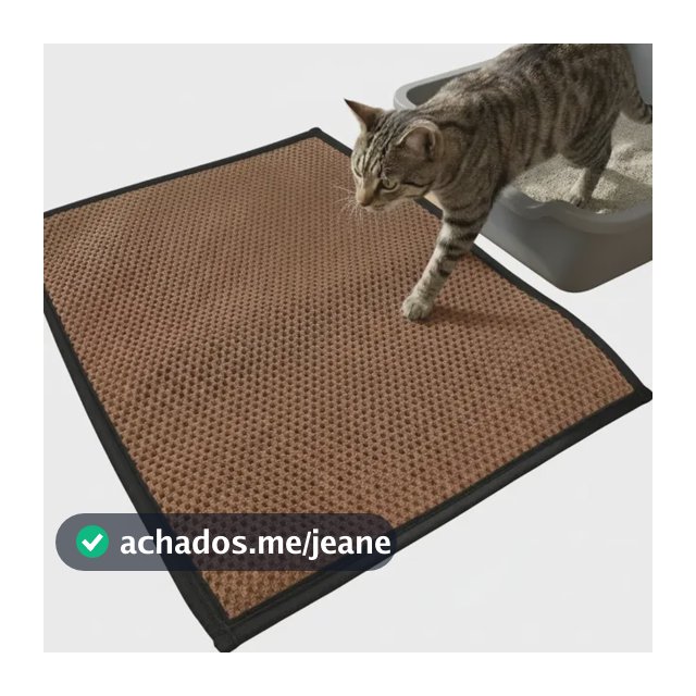 Tapete Coletor Areia Para Gato Limpa Pata Higiênico 100x60cm