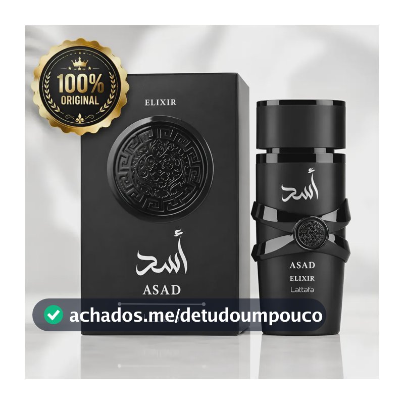 Asad Elixir Lattafa Perfume Árabe Edp 100ml Intense