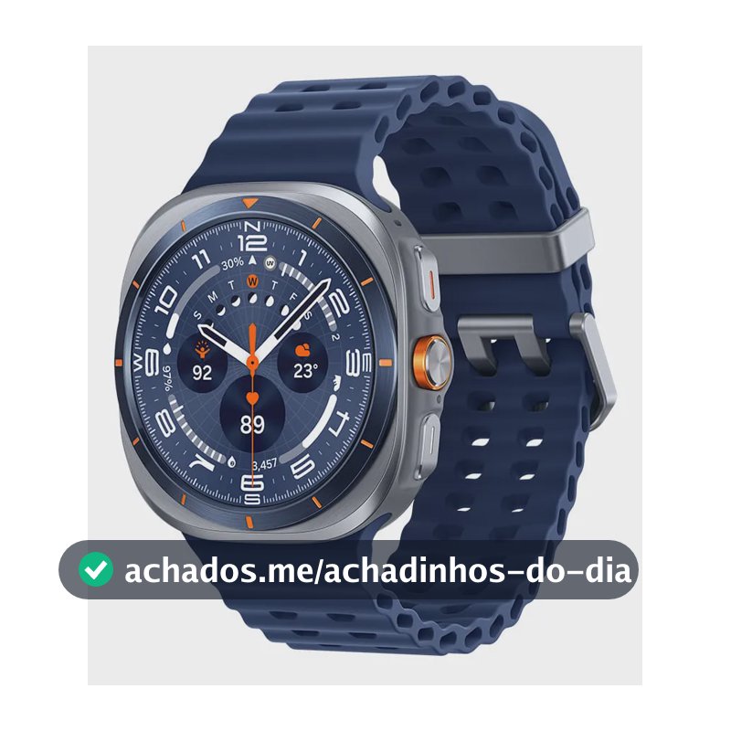 Samsung Galaxy Watch Ultra 2025 Smartwatch 47mm Lte, Galaxy Ai, Titânio Aeroespacial Titânio Azul