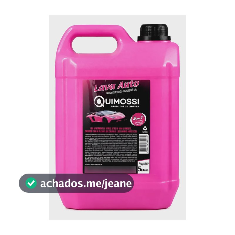 Shampoo Automotivo Lava Carros Com Cera Carnaúba 5l Quimossi