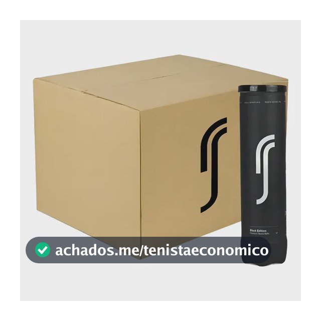 Caixa Bola De Tênis Rs Black Edition Caixa 18 Tubos 4 Amarelo