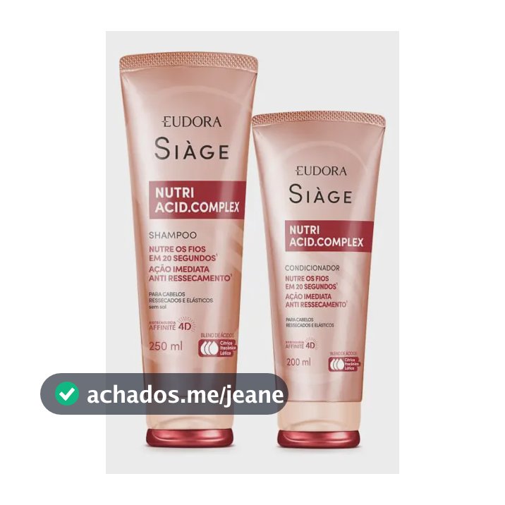 Combo Siàge Nutri Acid.complex Shampoo + Condicionador