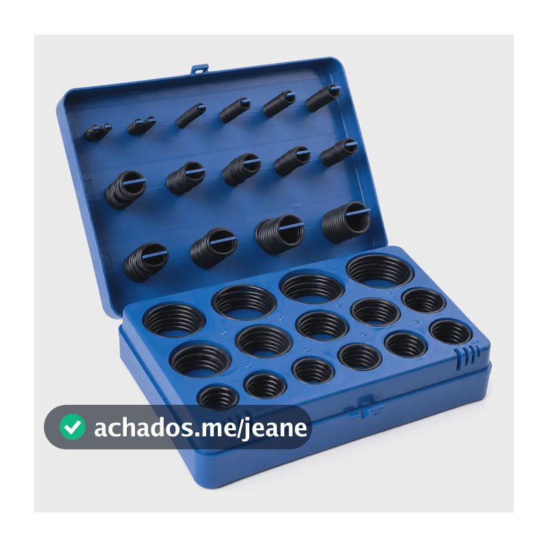 Kit Anéis Orings Vedação Nitrílica Milimétrica Estojo 428 Un