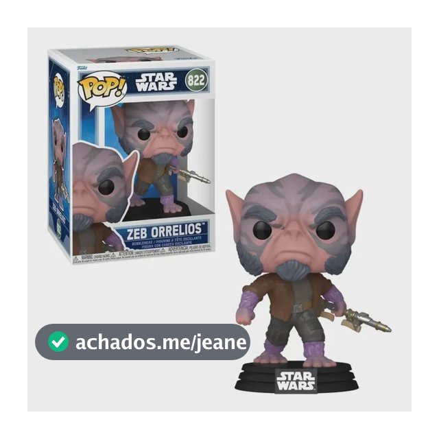 Boneco Funko Pop! Star Wars Mandalorian E Grogu - Zeb