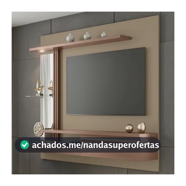 Painel Tv Suspenso Até 55 Polegadas Denver Led 160cm Fendi/freijó