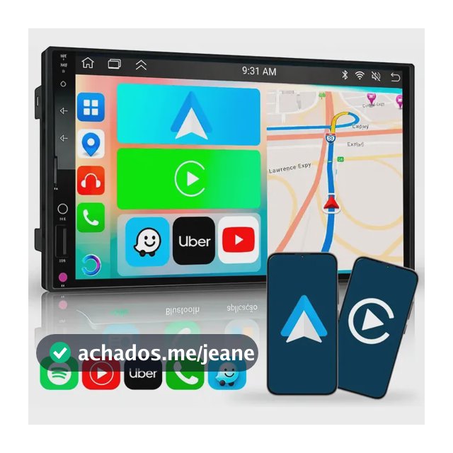Multimídia 7 Polegadas Carplay Android auto sem fio Mp5 Rs-7007br 7 cor preto