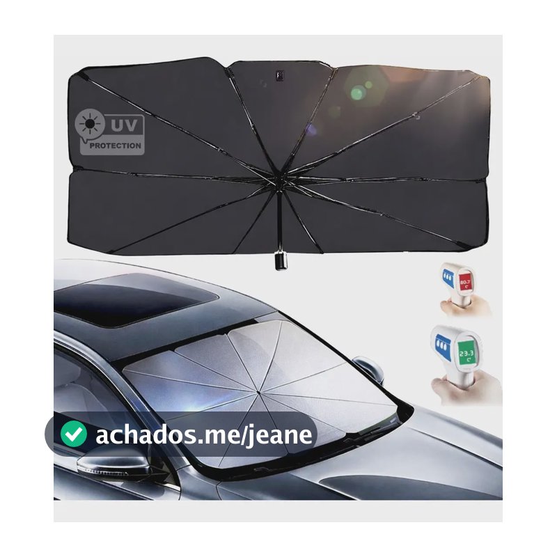 Quebra Sol Para Brisa Carro Protetor Solar Guarda Chuva