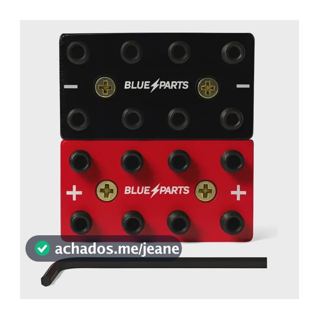 Bloco Distribuidor Som 4x4 8vias Barramento Fixa Até70mm Par