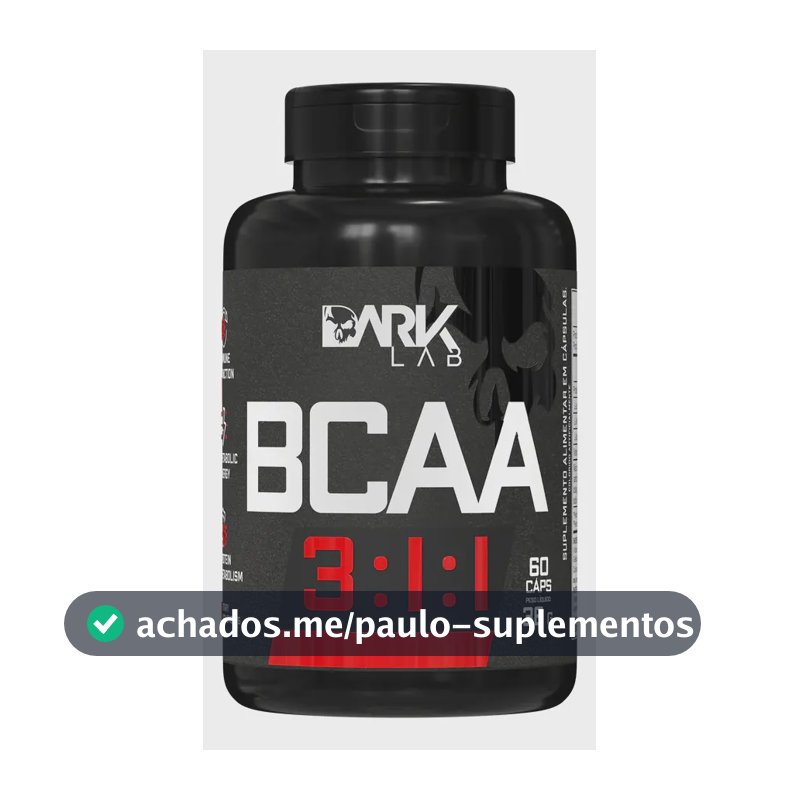 Bcaa 3:1:1 60 Caps Dark Lab Leucina Valina E Isoleucina Sabor Sem sabor