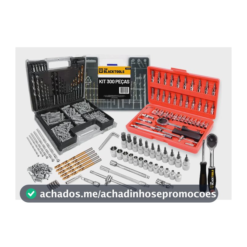 Jogo De Ferramentas Chaves Catraca Philips Fenda 346 Peças Vermelho / Prata / Preto