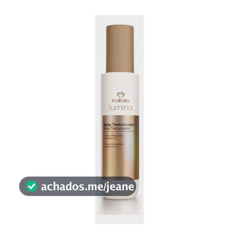 Natura lumina spray texturante para cabelo 150ml