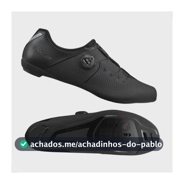 Sapatilha Shimano Rc3 Sh-rc302 Road Speed 36br A 48br Preto Preto 42 Br