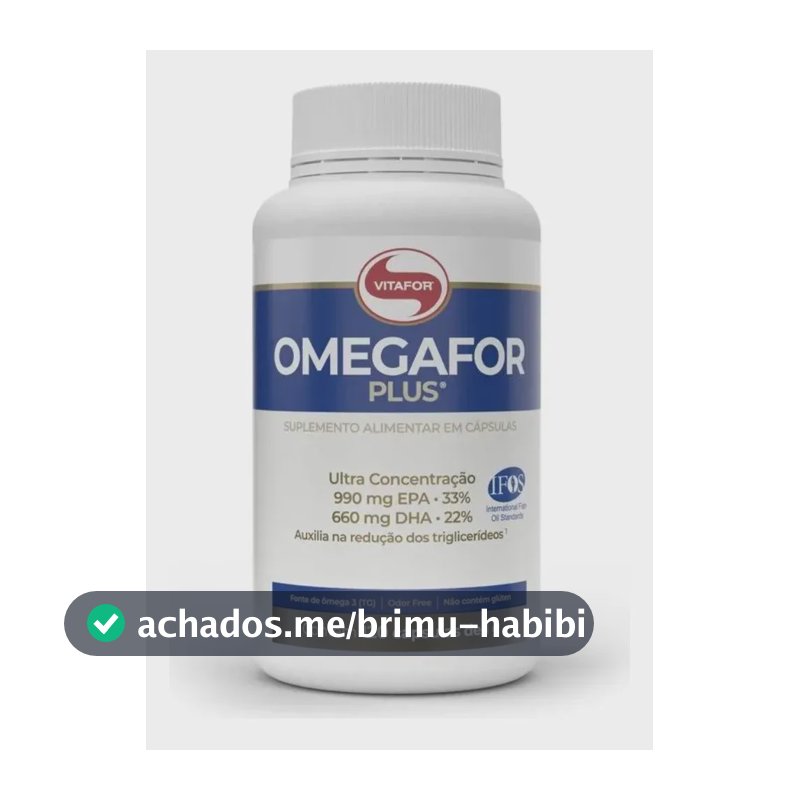 Omegafor Plus 120 Cápsulas Ômega 3 Vitafor