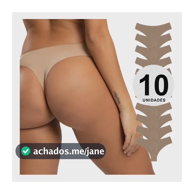 Kit 10 Calcinhas Fio Dental Tanga Sem Costura Atacado