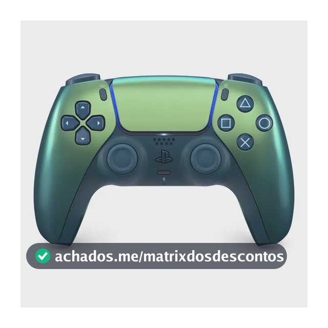 Controle sem fio DualSense Chroma Teal PS5 Sony CFI-ZCT1W cor verde