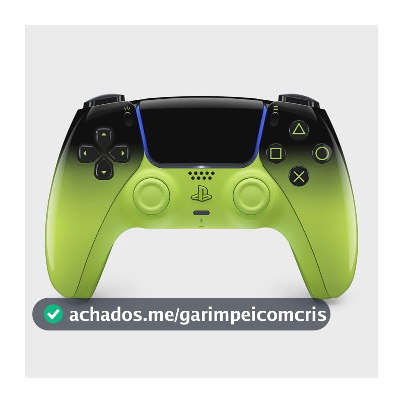 Controle sem fio PlayStation DualSense – Remix Green