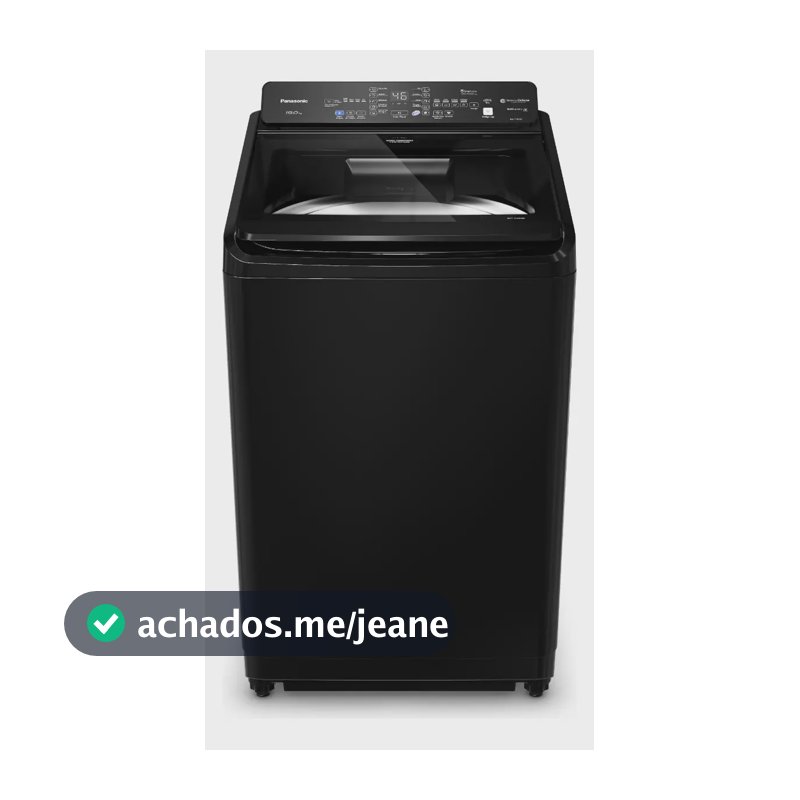 Máquina de Lavar Intuitive+ NA-F190G1BB Lavagem Eficiente Sistema Ciclone 19 kg Preta Panasonic
