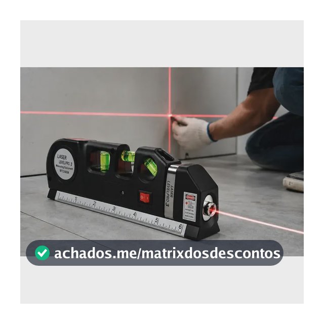 Trena Nivel A Laser Alta Precisão Com Regua Profissional