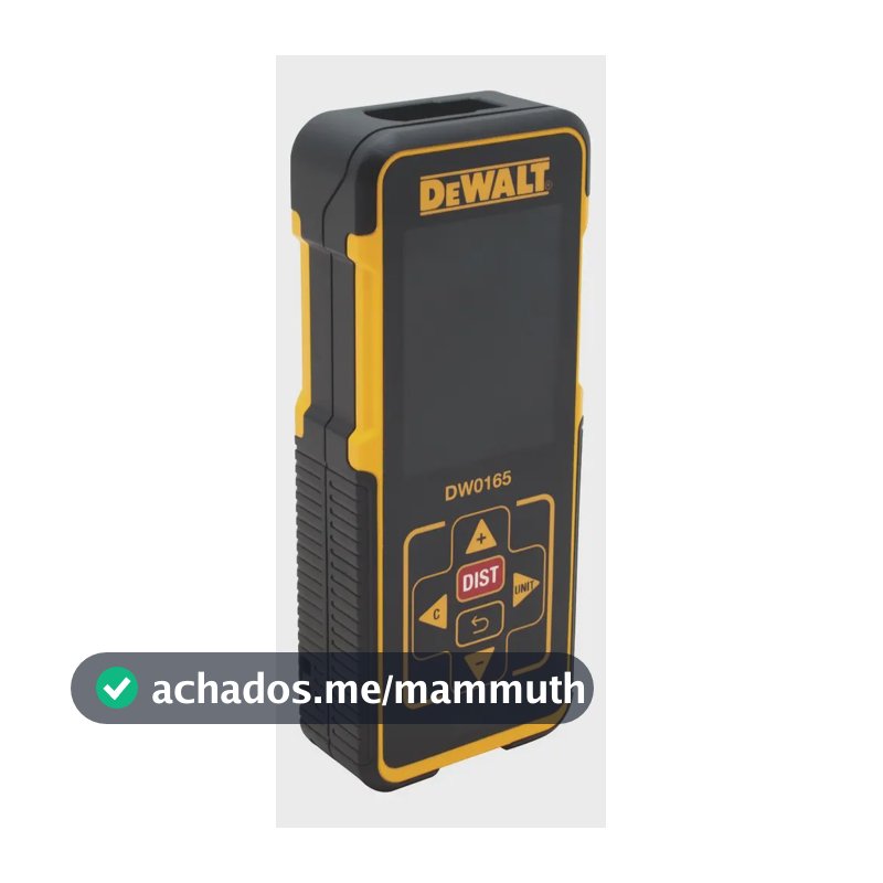 Trena a Laser Dewalt DW0165N Trena com Corpo Emborrachado 50M