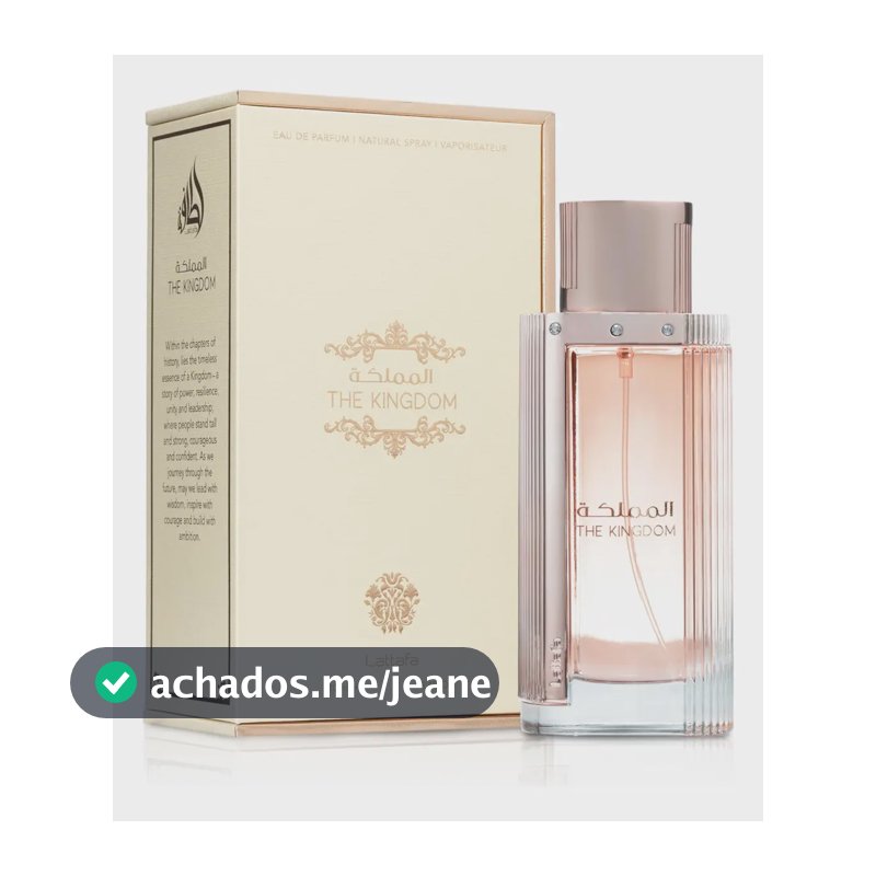 Perfume Lattafa The Kingdom Eau De Parfum 100ml Para Mulhere