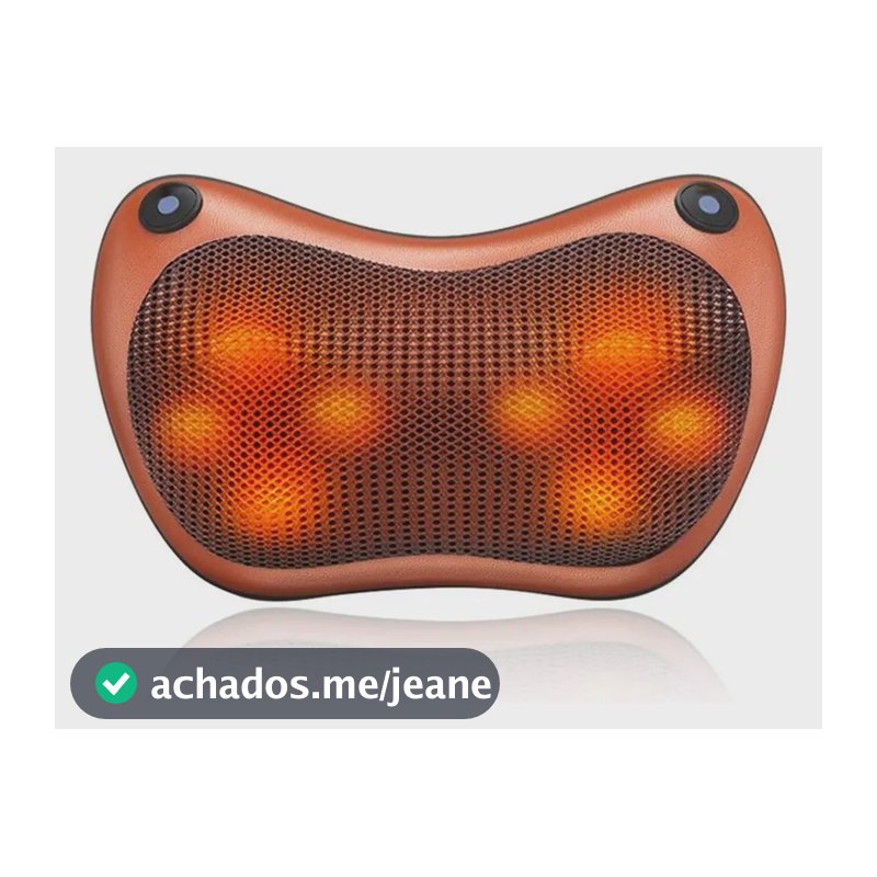 Almofada massageadora Shiatsu massagem lombar Ydtech cor marrom