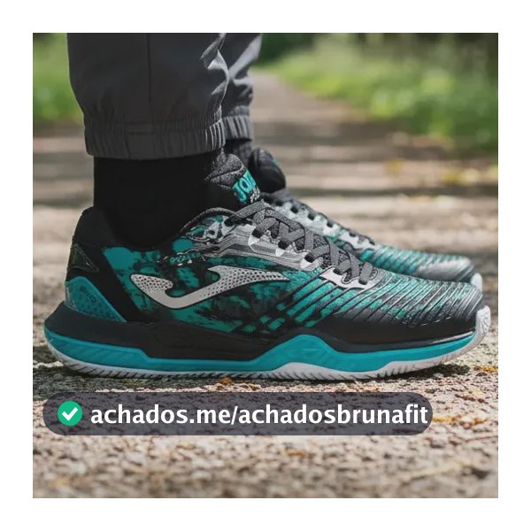 Tenis Joma Masc Point Para Todas As Quadras - Preto/turquesa