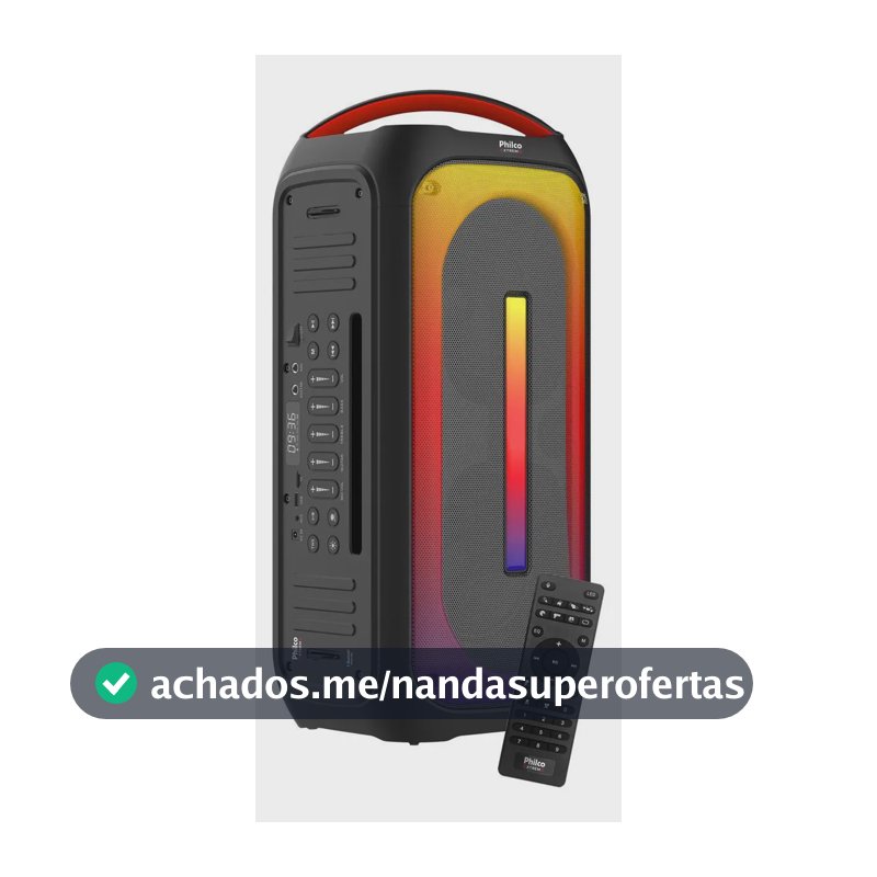 Caixa de Som PCX6700 Amplificada 650W de Potência Ex Bass Philco