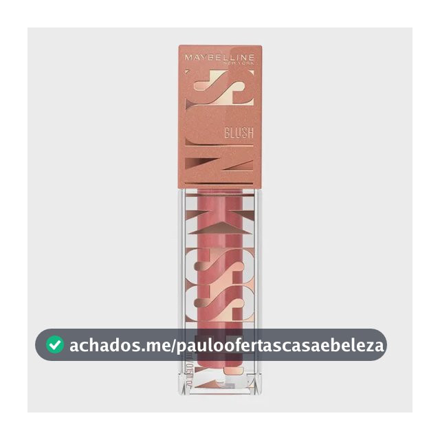 Blush Líquido Multifuncional com Vitamina E, Efeito Glow Natural, Fácil Aplicação, Longa Duração 12h, Cor City Sizzle, Sunkisser Maybelline NY, 4,7ml