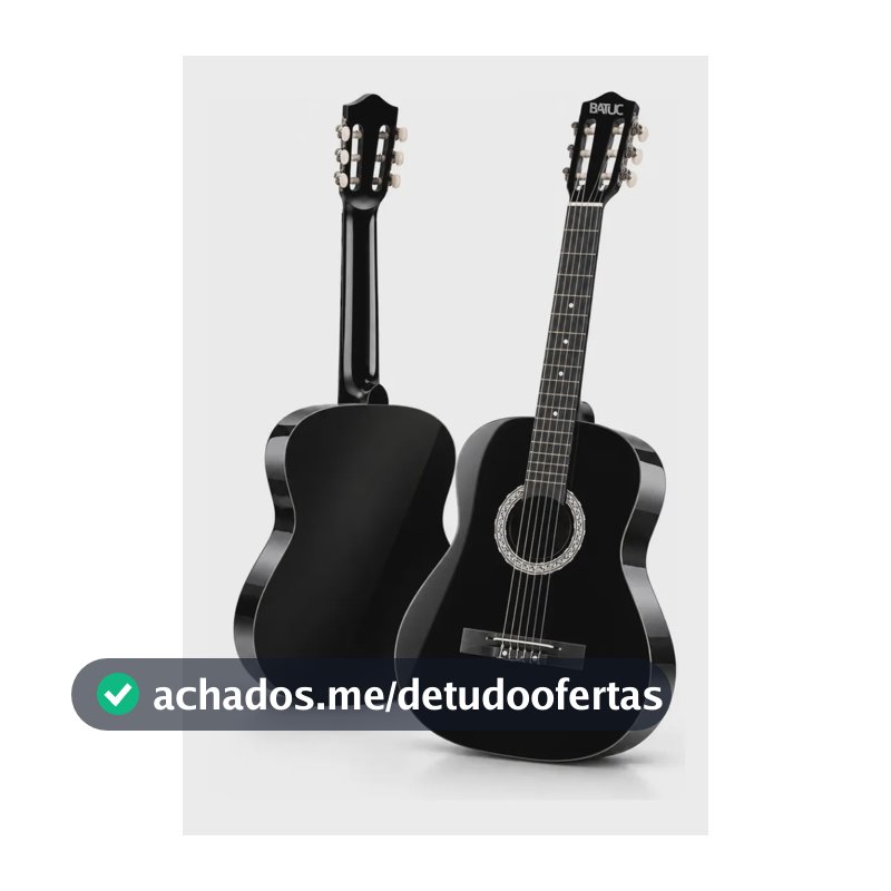 Violão Acústico Iniciante Clássico Batuc Bn50 6 Cordas Nylon Estudante Cor Black