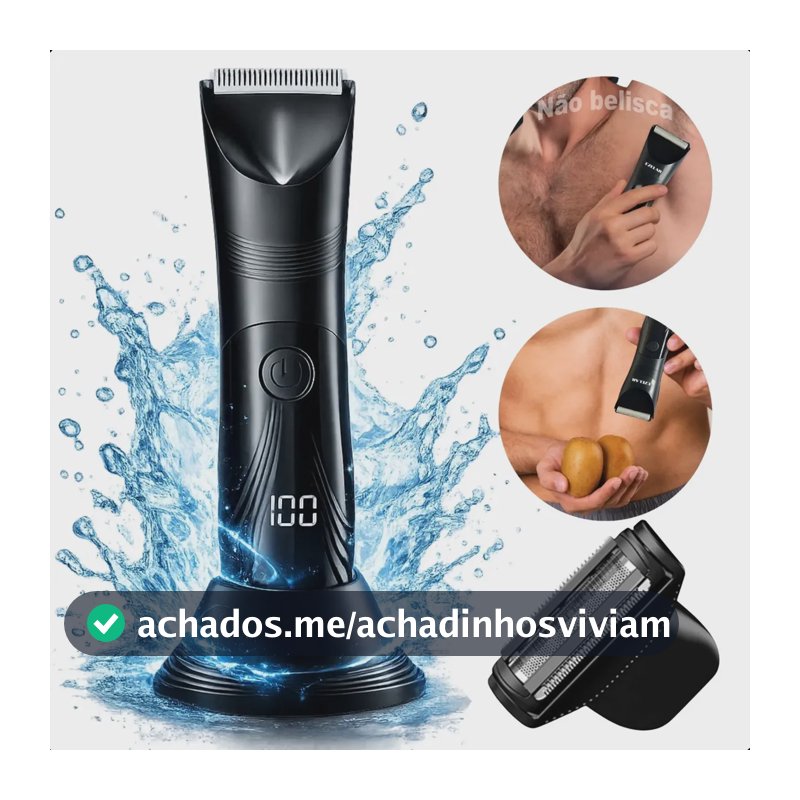 Barbeador Aparador De Pelos Eletrico Mini Portatil Maquina De Raspar Saco Depilador Masculino Sem Dores Nao Belisca Intimo