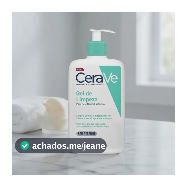 Gel de Limpeza Facial Pele Oleosa 3 Ceramidas e Niacinamida CeraVe 454g