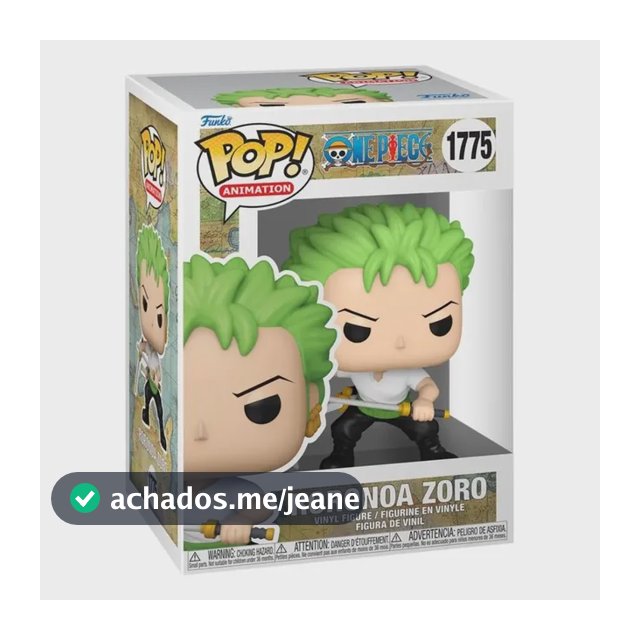 Boneco Funko Pop! One Piece - Zoro Com Duas Espadas