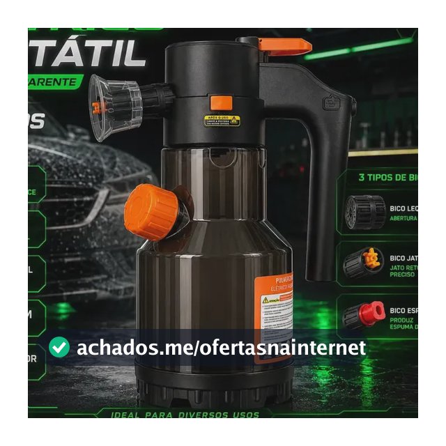 Pulverizador Elétrico Snow Foam Profissional p/ Limpeza Automotiva e Casa