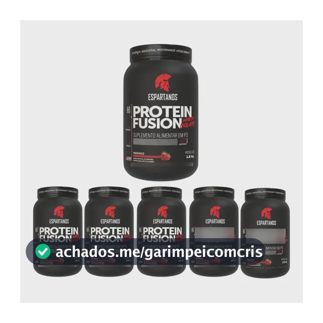 6x Protein Fusion Whey Isolate 900g - Kit Atacado Cx Fechada Morango