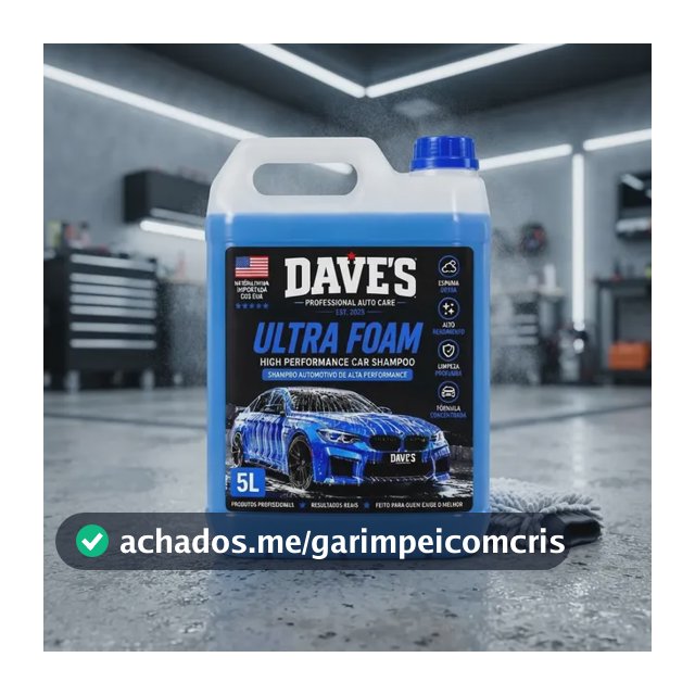 Shampoo Automotivo Ultra Foam Espuma Densa Chantilly Dave's