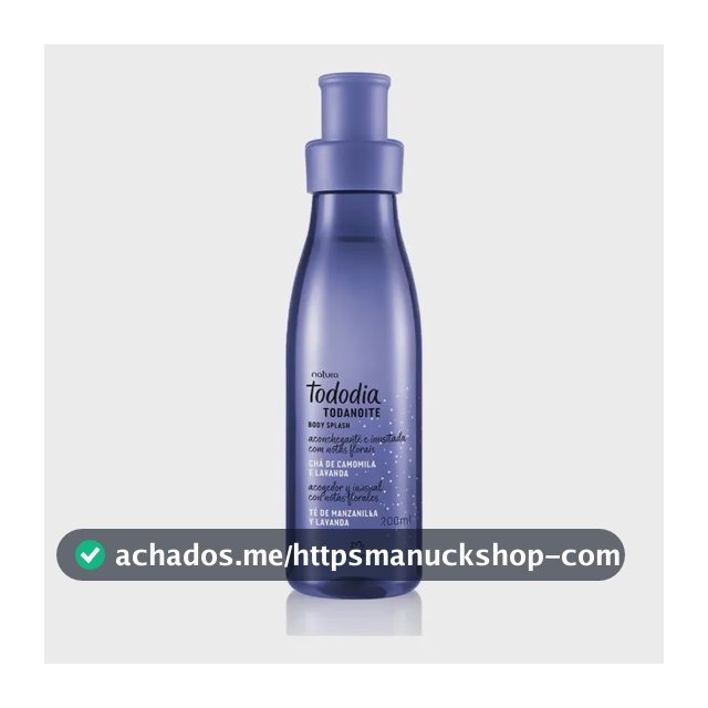 Natura Tododia Todanoite Camomila Lavanda Body Splash 200ml