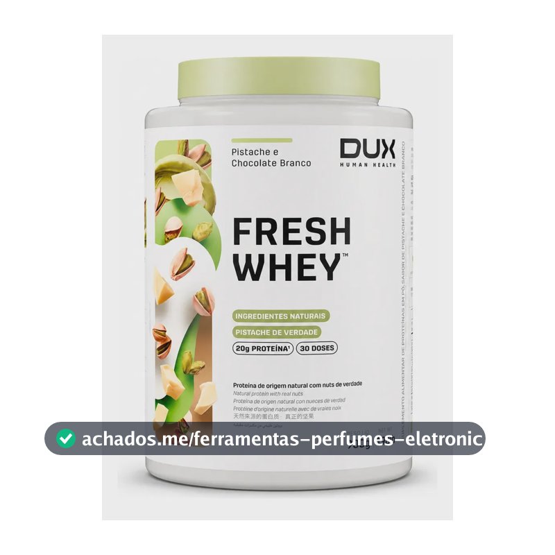 Proteína Dux Nutrition FreshWhey em pó sabor Pistache e Chocolate Branco x 900g
