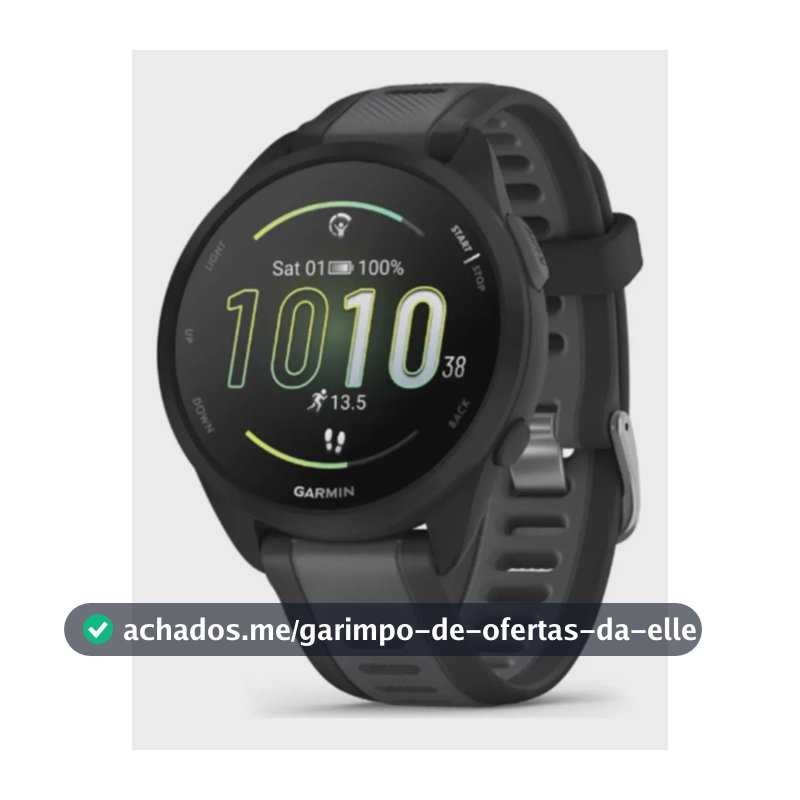 Garmin Forerunner 165 Music Caixa Preto Pulseira Preto Bisel Preto Desenho Da Pulseira Mesh