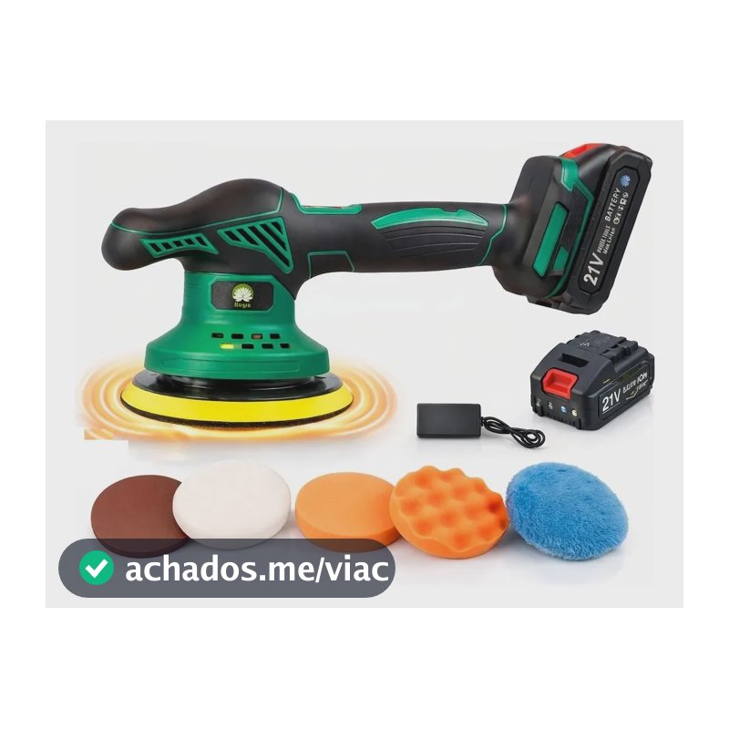 Politriz Lixadeira Automotiva Bivolt 8 Velocidades 2 Bateria